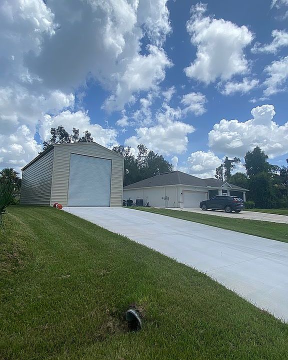 Detached garage addition