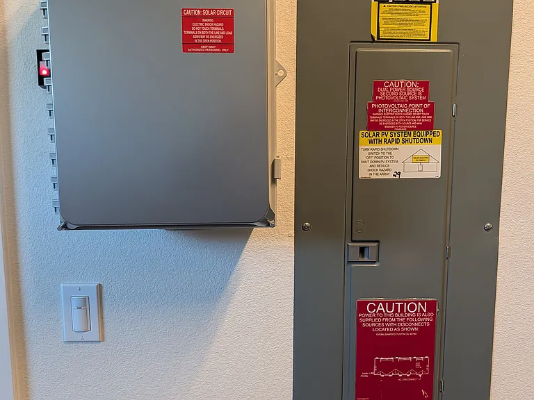 Solar panels included in home