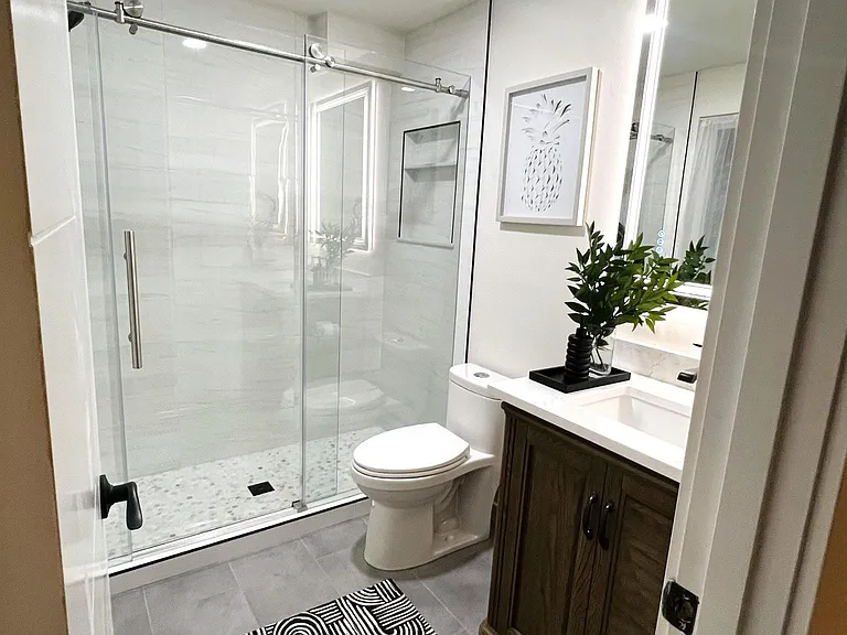 brand new master bathroom