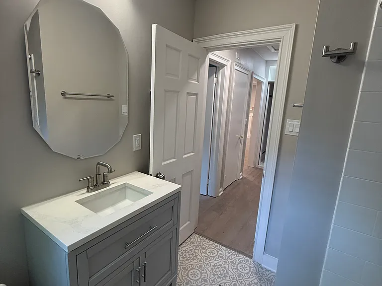 Hallway bathroom