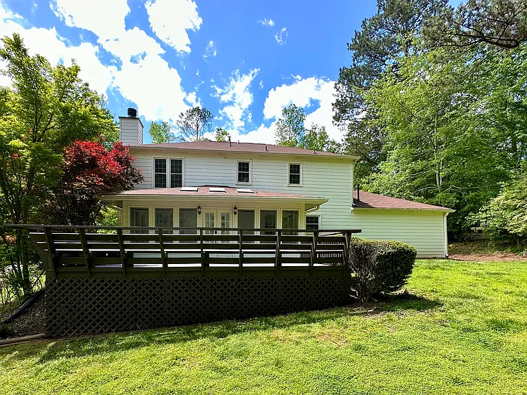 View of Heritage Trace Lane home from the backyard.