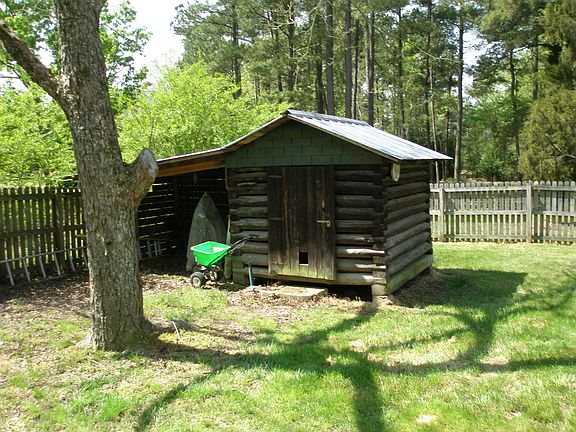 Cedar log sheds 1 of 3