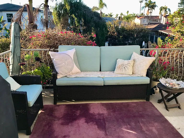 The terrace off of the kitchen is a great place to hang out!