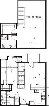 Lofted 2 Bed 2 Bath - J Lofted 2 Bed 2 Bath - J