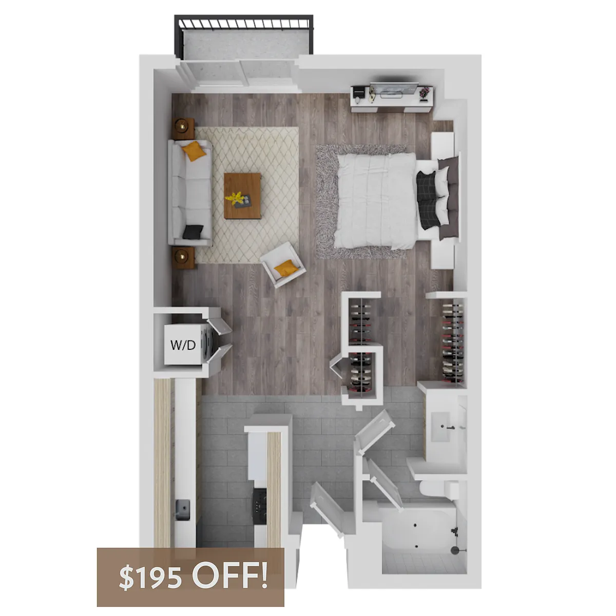 Floor plan Studio - A