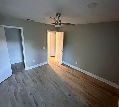 large bedroom with walking closet