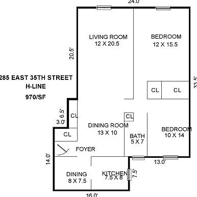 2nd image of 285 E 35th St APT 7H