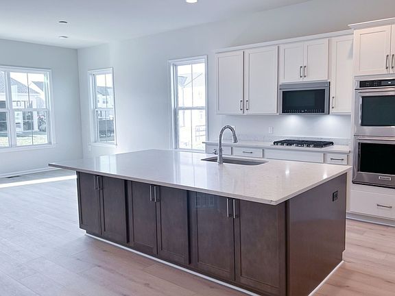 The kitchen of the Matisse on homesite 1120 at Hiatt Pointe at Snowden Bridge.