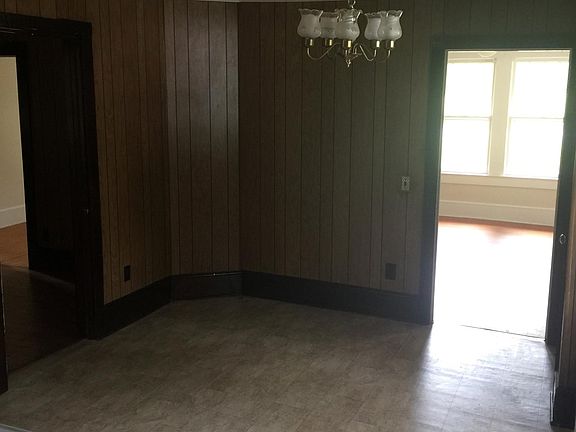 Kitchen view into dining room