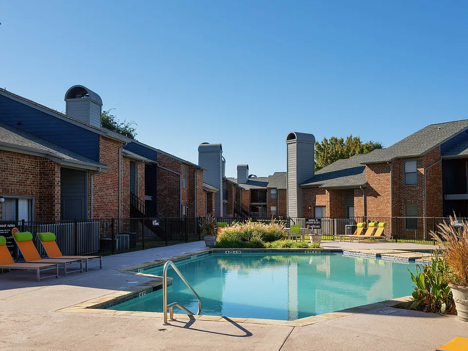 Relaxing Swimming Pool Area in Carrollton Apartment Complex