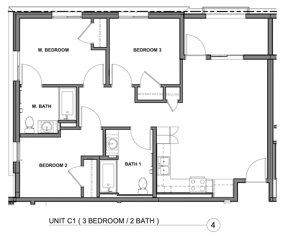 Floor plan 3 Bedroom