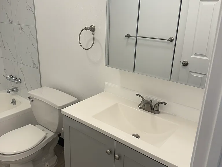 renovated bathroom vanity