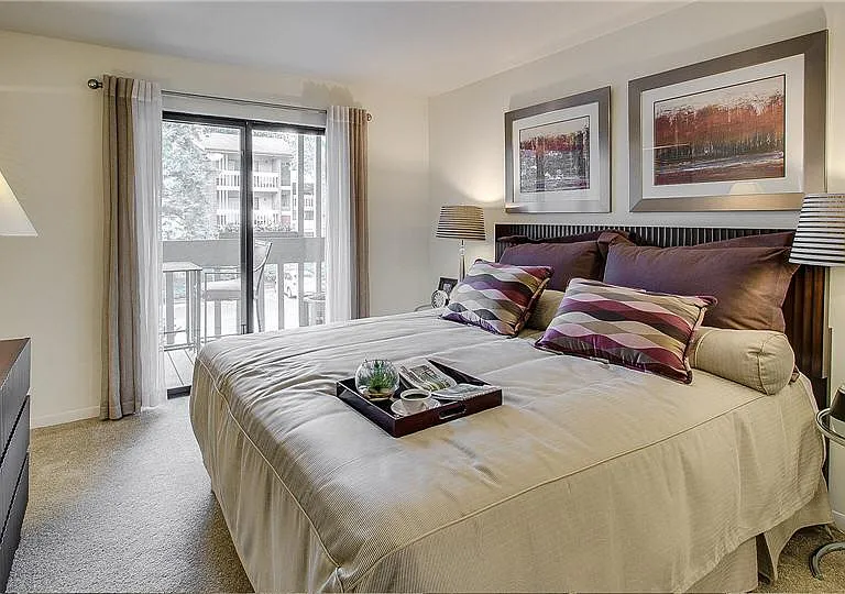 Master bedroom with patio access
