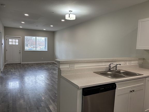 Kitchen View to Living Room