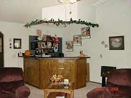 wet bar in living