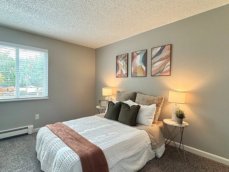 Cozy Bedroom with natural light and plenty of closet space
