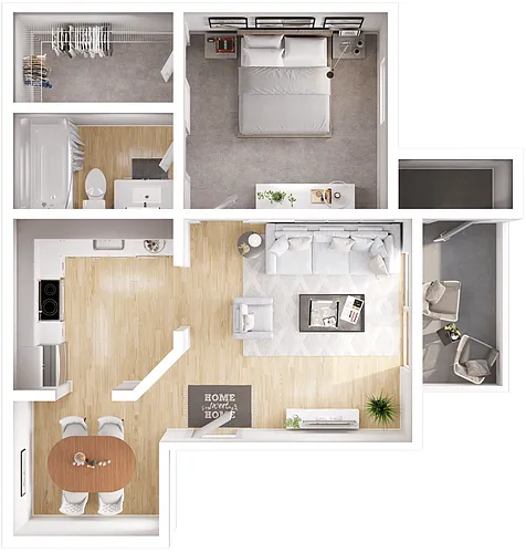 Floor plan 1A