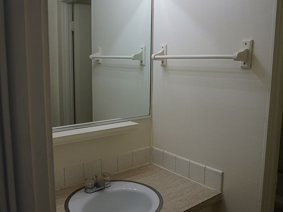 Front section of bathroom