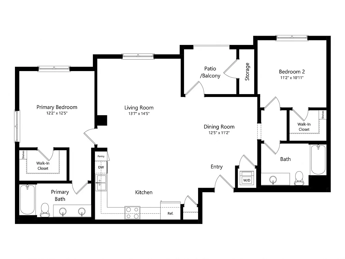 Floor plan 2-3A