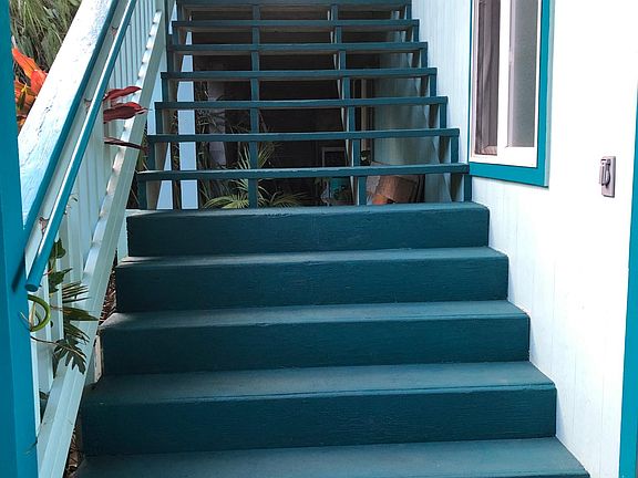 Private Stairway to the Complete Upstairs Entrance