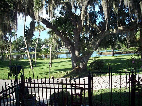 VIEW OF PARK AND LAKE