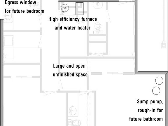 Basement floor plan