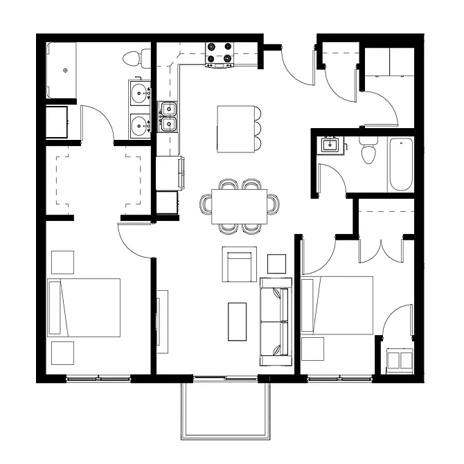 Floor plan Two Bedroom A