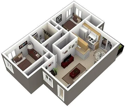Floor plan The Rock Renovated