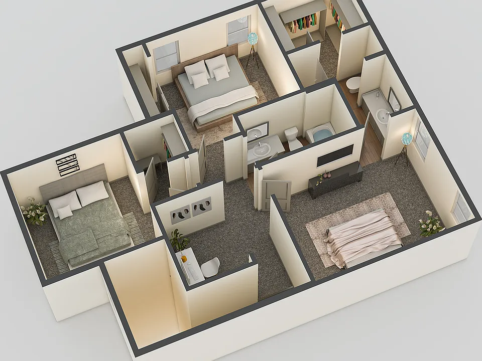 22CP15AB Second Floor Townhouse Floor Plan-1_02132023