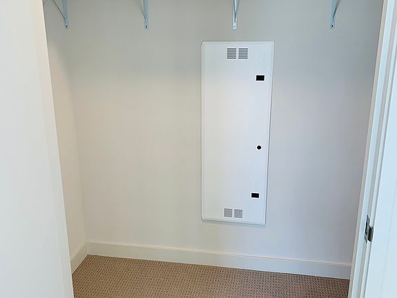 Walk-in closet in bedroom