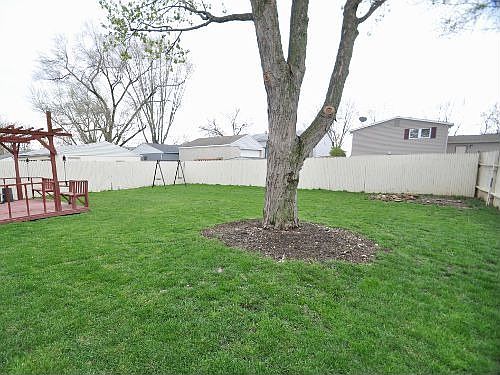 Back yard is completely fenced in and ready to enjoy.