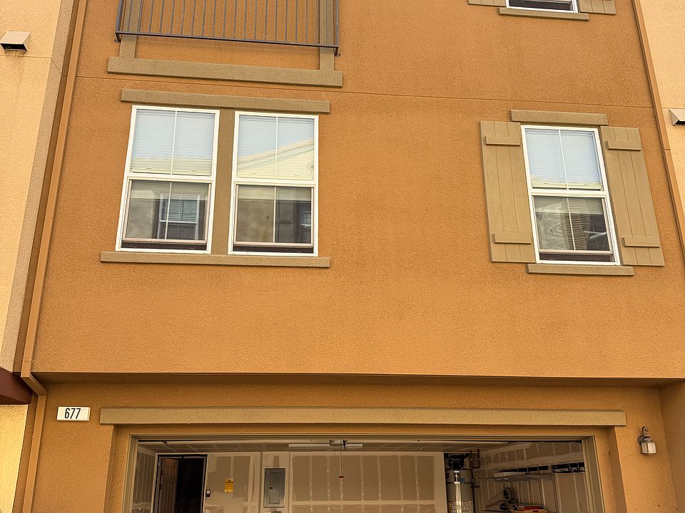 Back View with 2 Car Garage