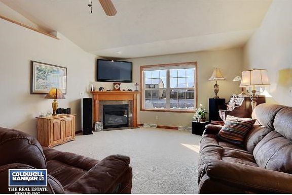 Living room w/corner FP