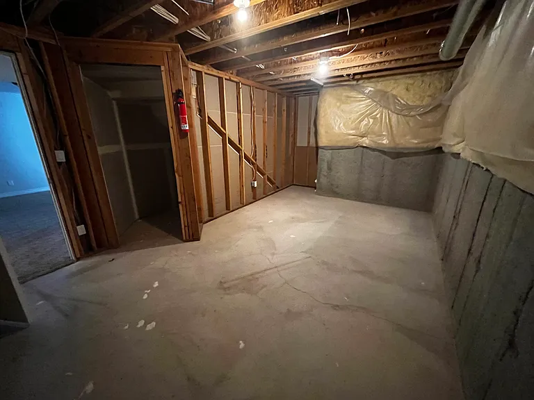 Basement storage room