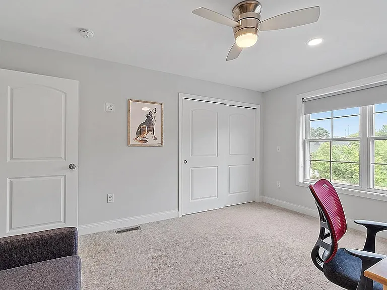 Second Bedroom or Office View of Large Closet