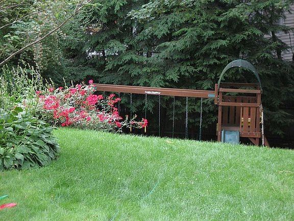 Bottom of yard- swing set