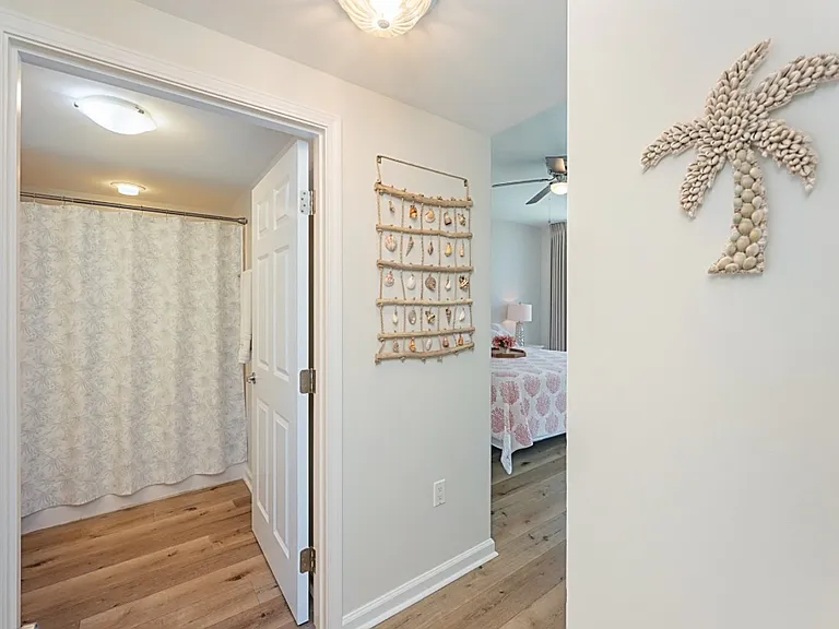 Your private en suite for the Primary Bedroom. With additional door for added privacy