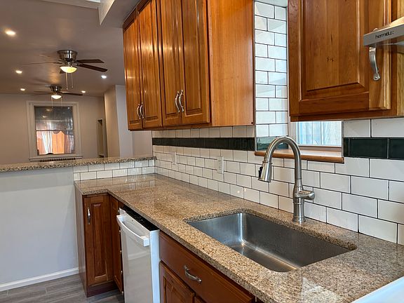 Kitchen with granite countertop