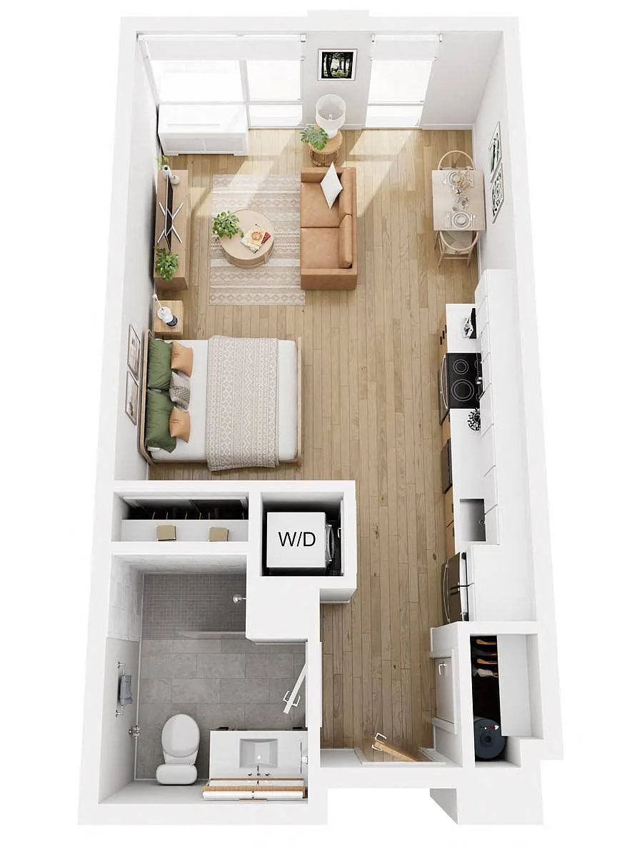 Floor plan Studio D