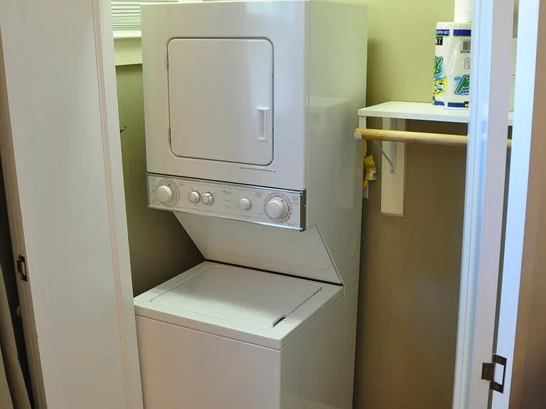 Laundry in primary bedroom