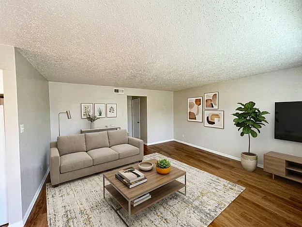 Living Room AI staged