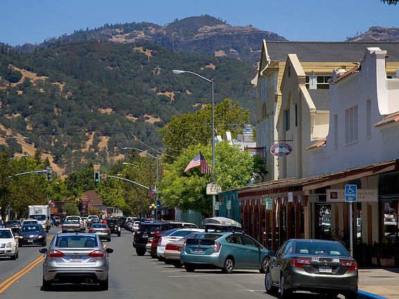 Palisades view from town