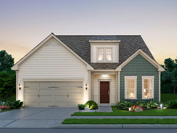 Burgundy Exterior Rendering - Elevation 1 with an Optional Loft at Montebello in Sterling, VA.