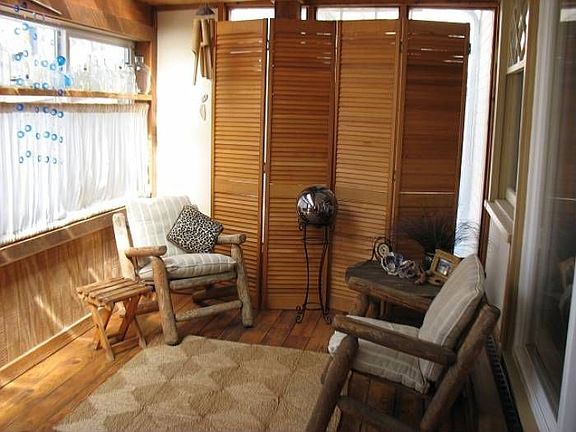 Seating area in sun room