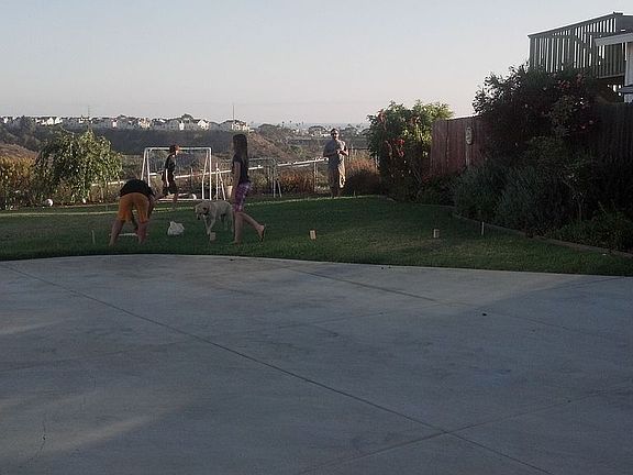 back patio/driveway