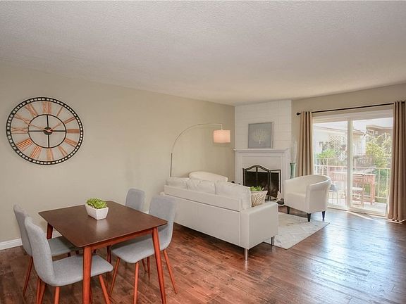 living room with fireplace