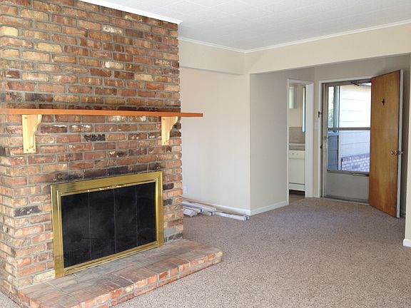 Front door into living room