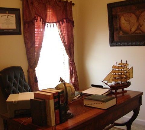 Bedroom #2 is being used as an office. Located in the northwest wing