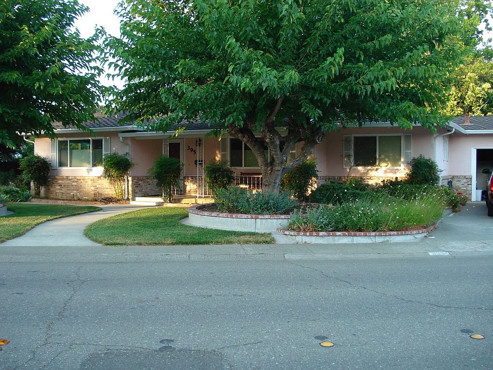 Large landscaped corner lot