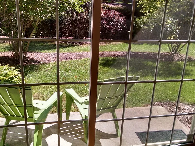 view from patio